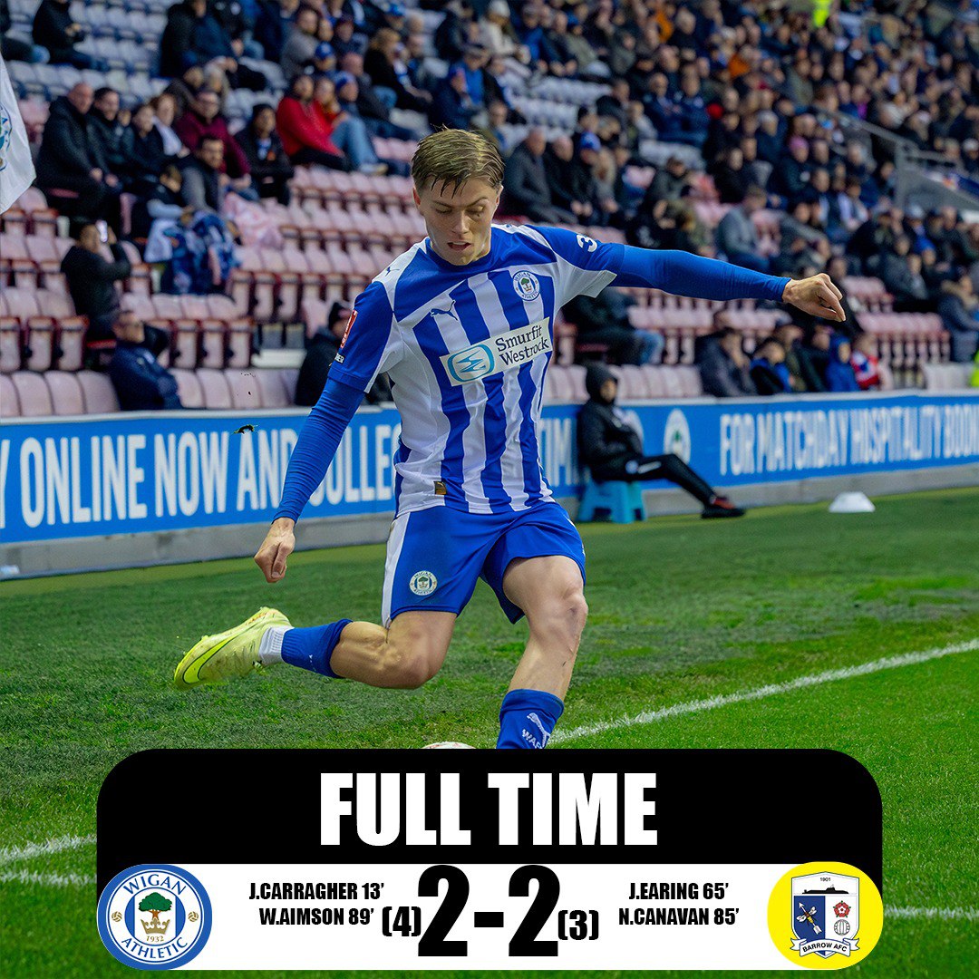 MATCH REPORT: WIGAN ATHLETIC VS BARROW | FA CUP ROUND 2