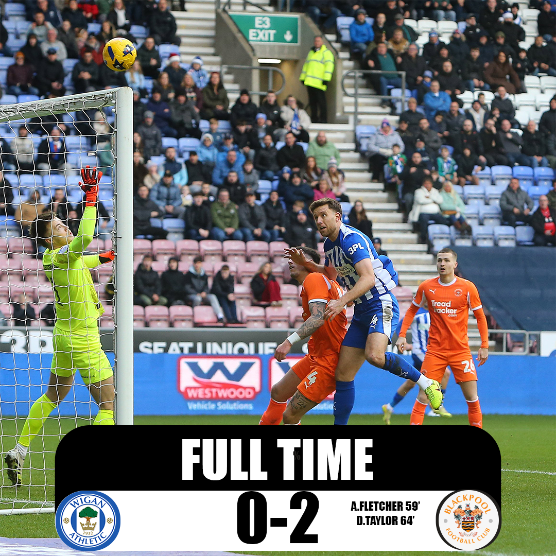MATCH REPORT: WIGAN ATHLETIC VS BLACKPOOL | EFL LEAGUE ONE