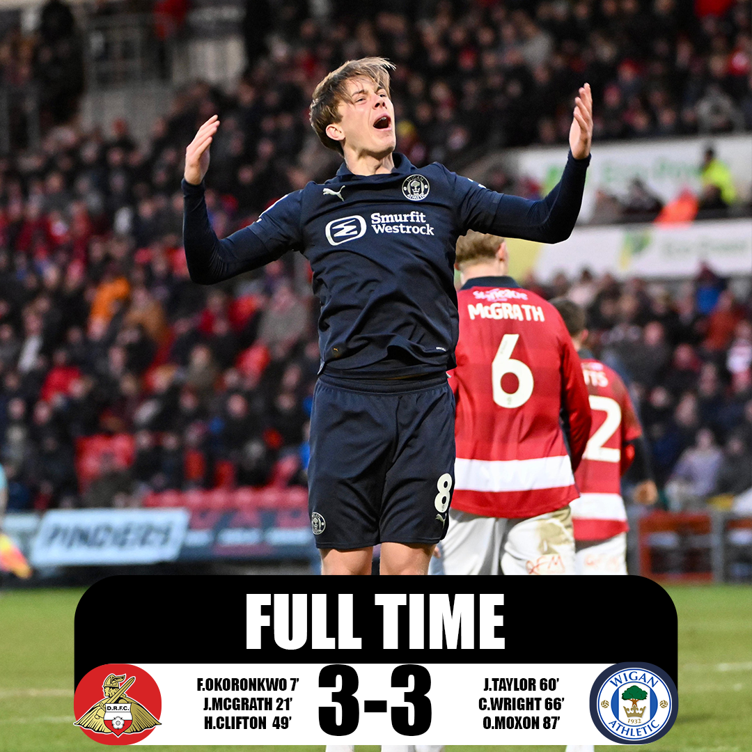 MATCH REPORT: DONCASTER ROVERS VS WIGAN ATHLETIC | EFL LEAGUE ONE
