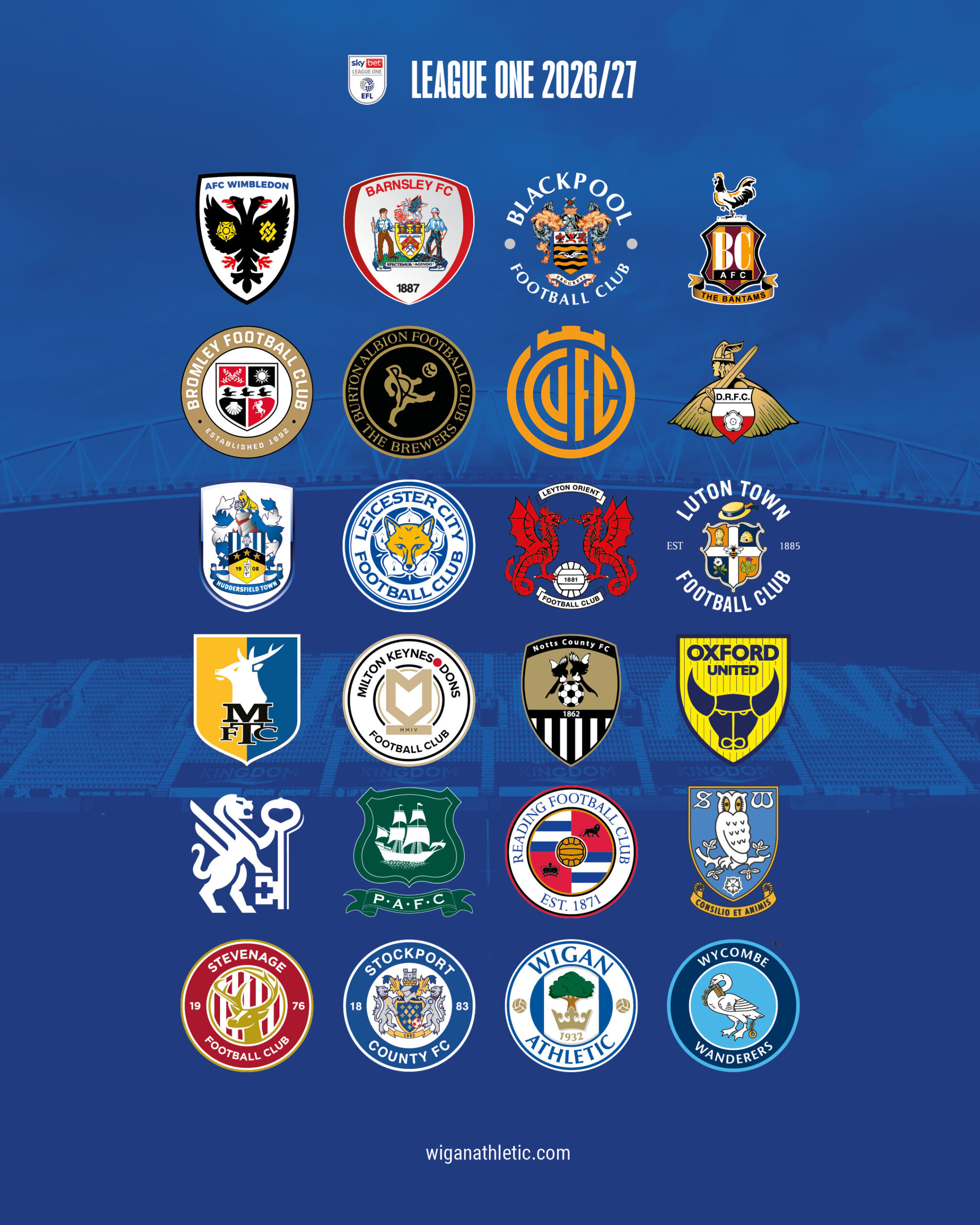 League One Line-Up Confirmed As Latics Discover Their 2026/27 Opponents