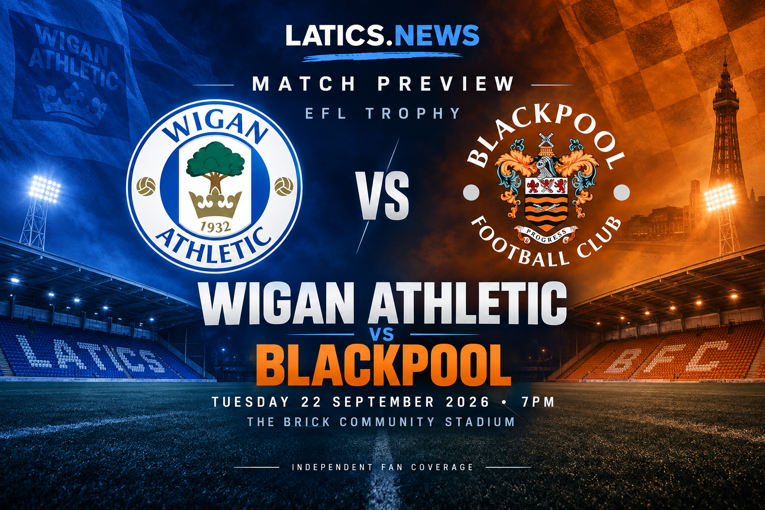 Match Preview | Wigan Athletic vs Blackpool | EFL Trophy