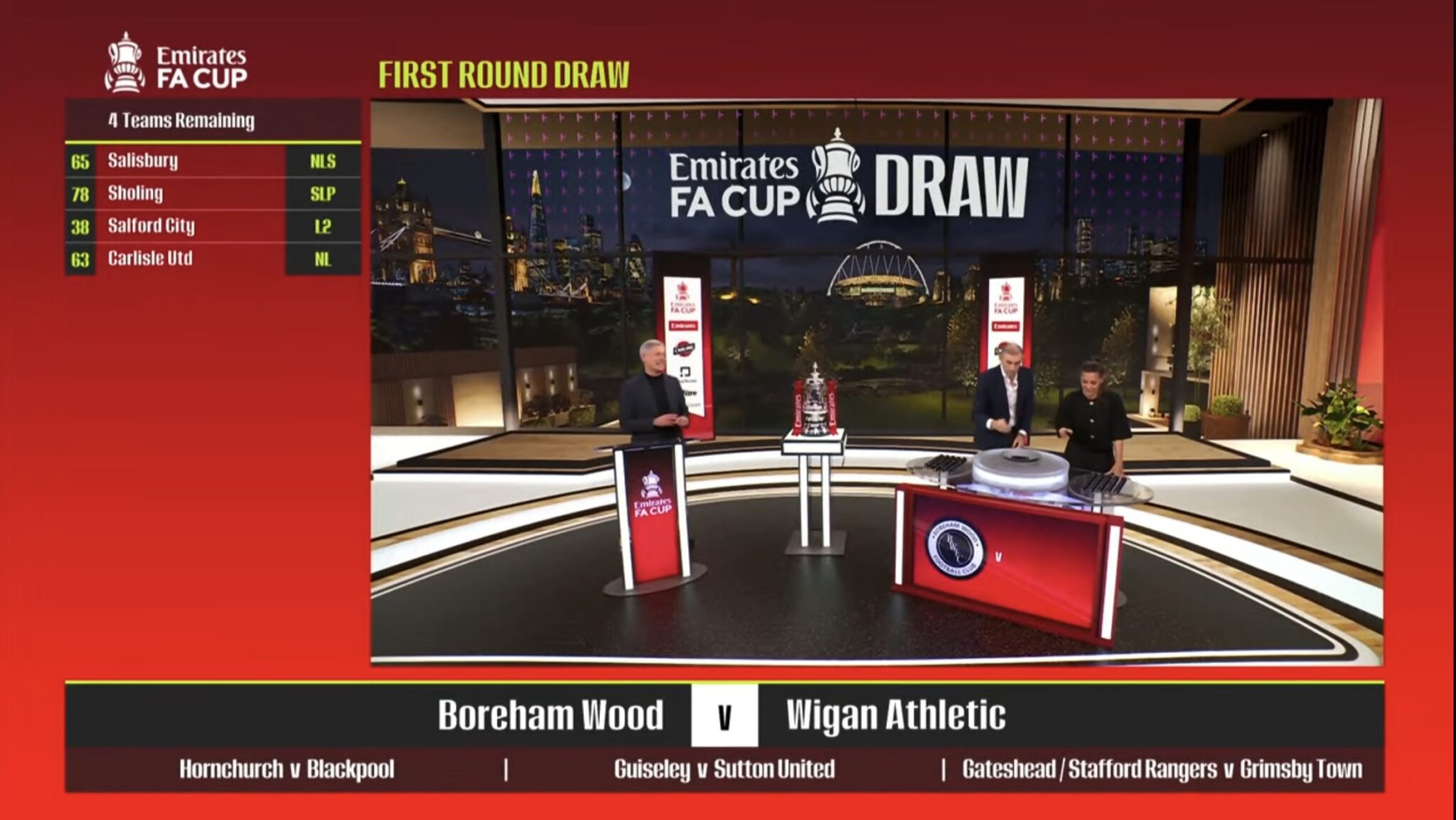 Latics Tree Wigan Athletic draw Boreham Wood | FA Cup draw in full