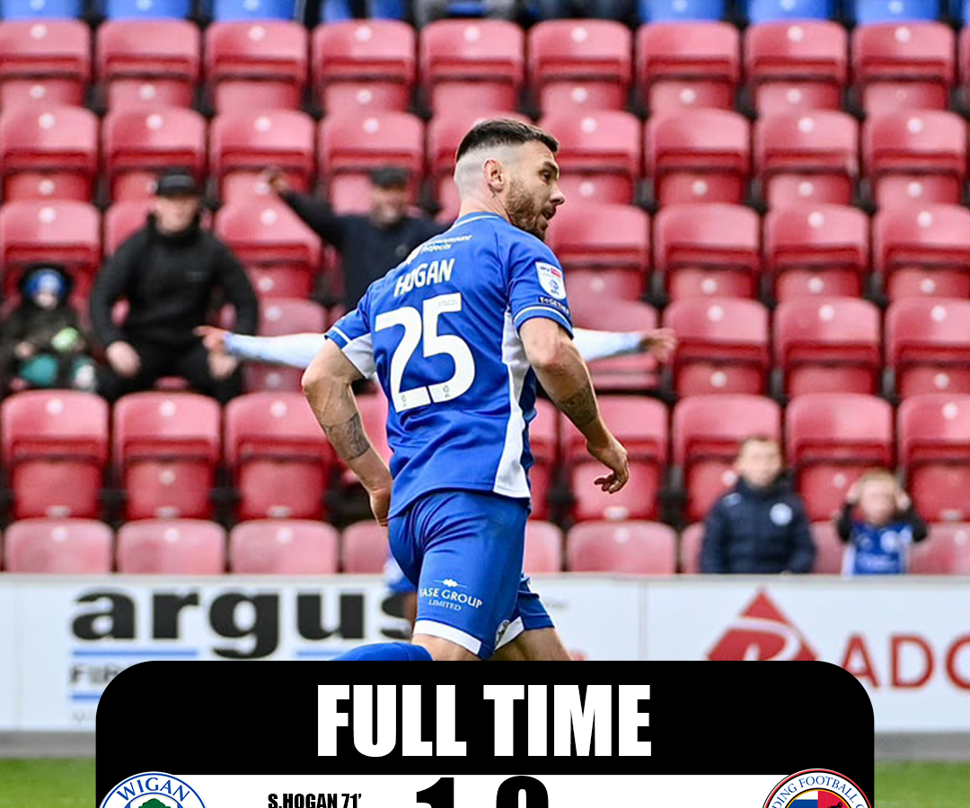Scott Hogan in Wigan Athletic’s 1-0 win over Reading