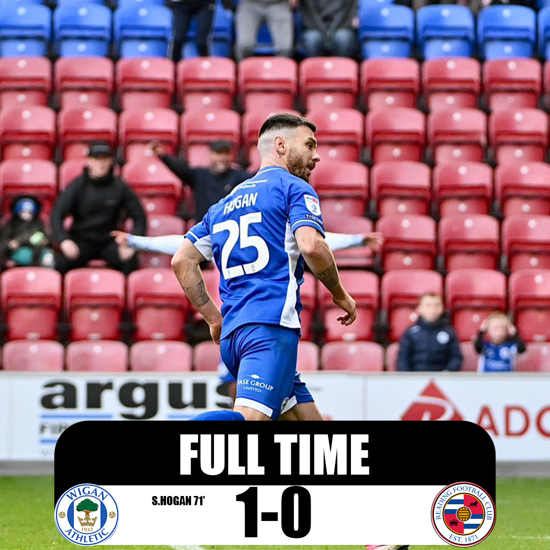 Scott Hogan in Wigan Athletic’s 1-0 win over Reading